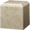 Cream Mocha Cube Urn