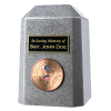 Military Keepsake Urn with Nameplate & Emblem