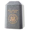 Military Keepsake Urn with Embossed Emblem
