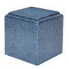 Sapphire Cube Urn