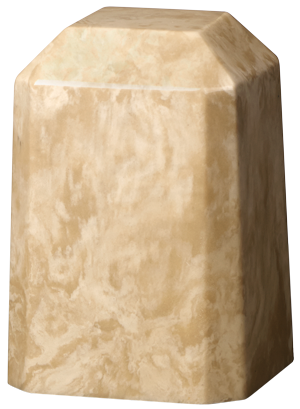 Creme Mocha Keepsake Square Urn