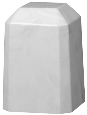 White Carrera Keepsake Square Urn
