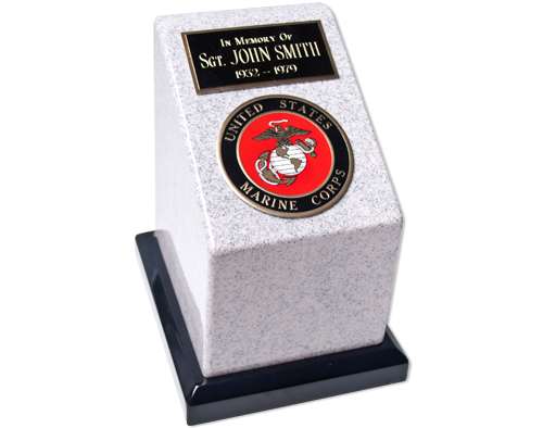 Military Urn Emblem Nameplate