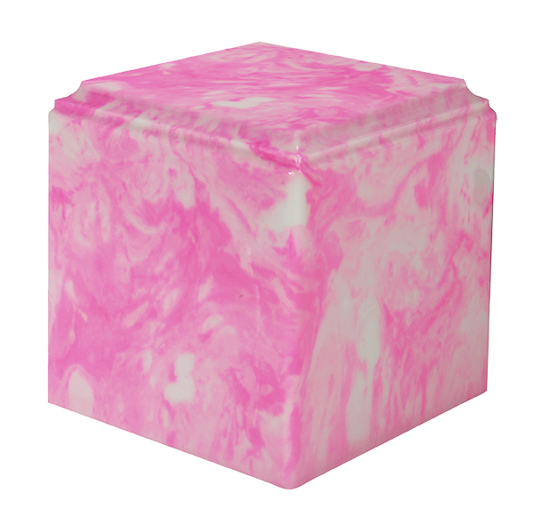 Carnation Cube Urn