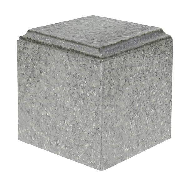 Military Gray Cube Urn