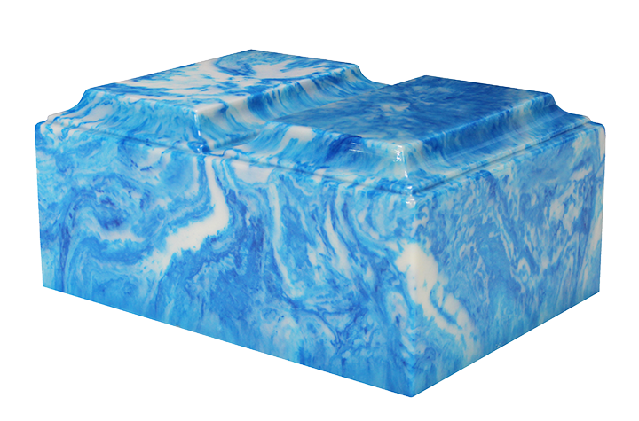 Sky Blue Double Tuscany Urn