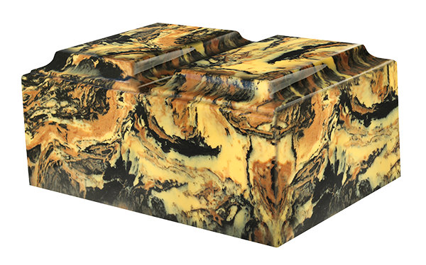 Antique Gold Double Tuscany Urn