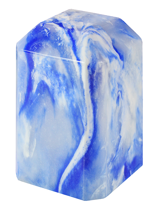 Blue Onyx Keepsake Square Urn