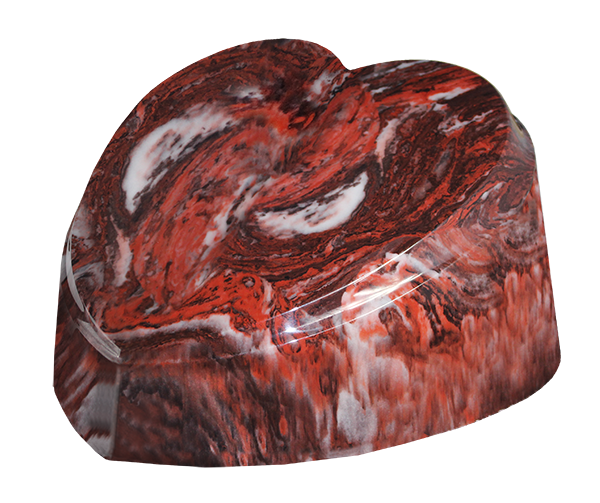 Fire Rock Heart Urn